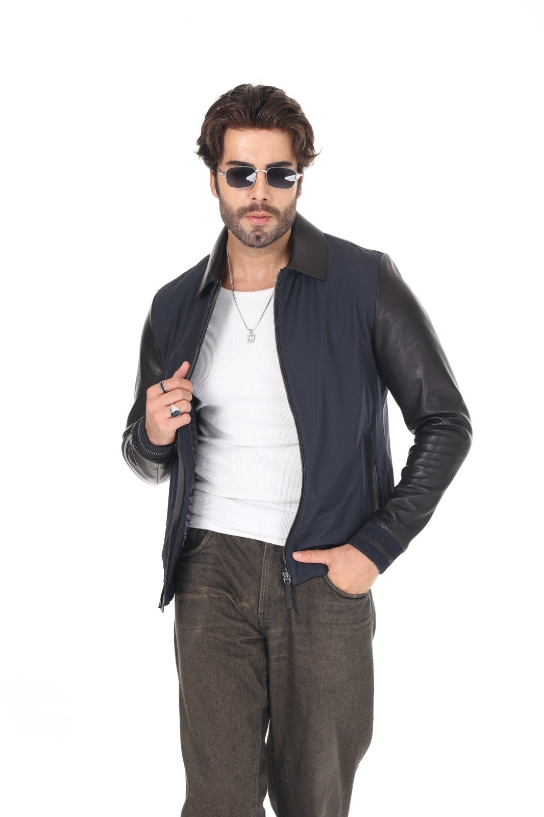 Fabric Leather Lacy